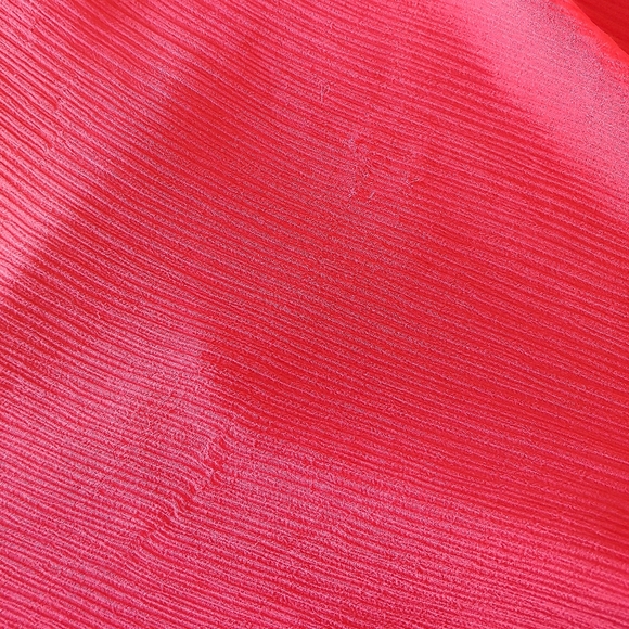 Jcrew Sophia silk dress red coral sleeveless - Picture 9 of 10